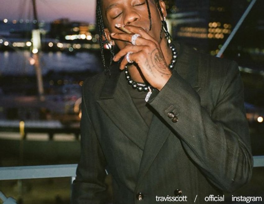 Travis scott, who has provided music for the movie TENET, partners with A24.
